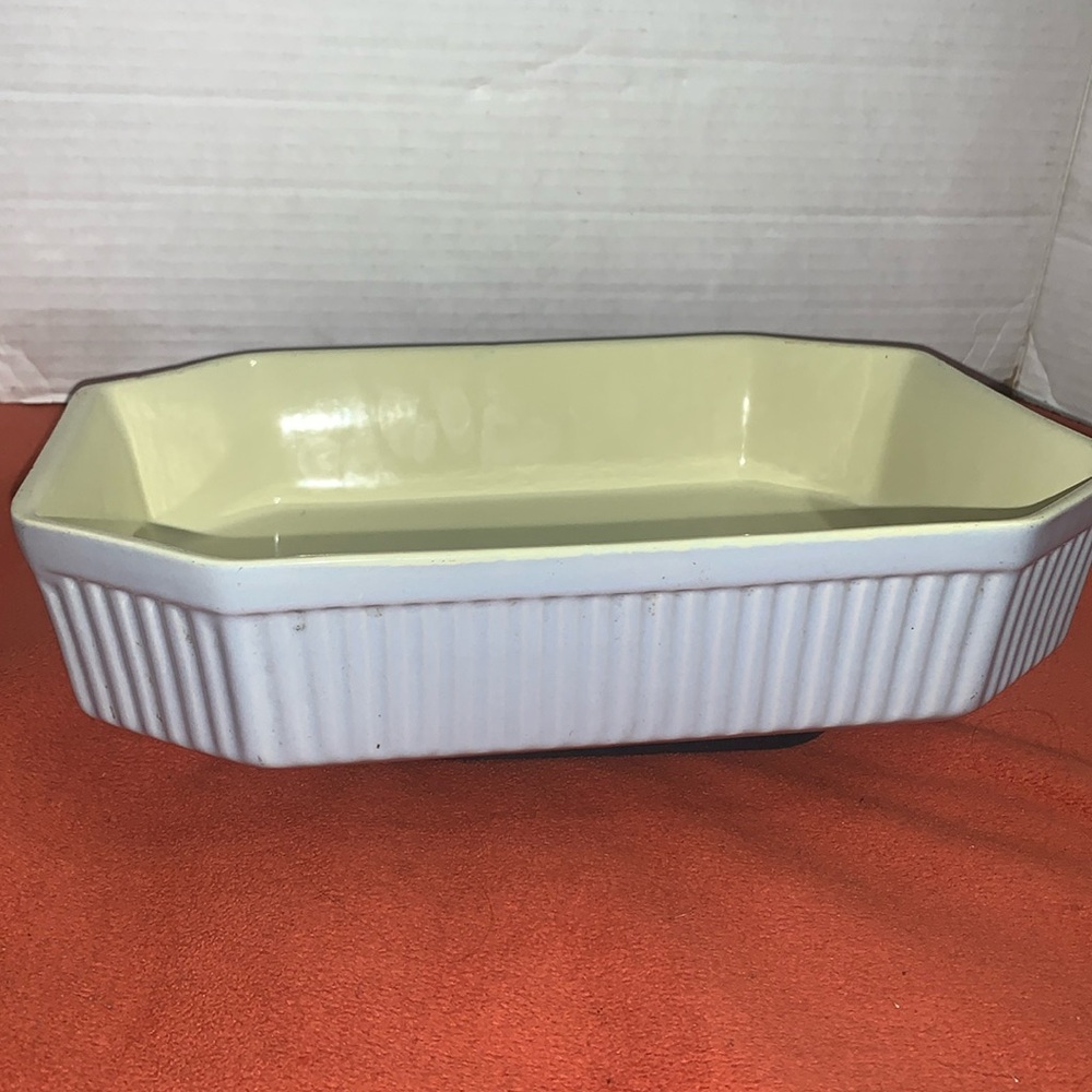 Vintage Lilac / Yellow bakeware .. 9 x 11.5 in